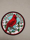 VTG PA Game Commission We Need Wildlife Cardinal Patch Lot  With & Without Text