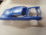 Vtg MPC 1967 Pontiac GTO 1/25 Model Kit Blue Partially Built