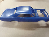 Vtg MPC 1967 Pontiac GTO 1/25 Model Kit Blue Partially Built
