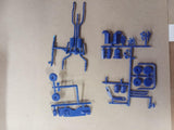 Vtg MPC 1967 Pontiac GTO 1/25 Model Kit Blue Partially Built
