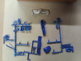 Vtg MPC 1967 Pontiac GTO 1/25 Model Kit Blue Partially Built