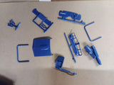 Vtg MPC 1967 Pontiac GTO 1/25 Model Kit Blue Partially Built