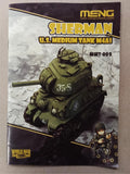 Assembled MENG World War Toons M4A1 SHERMAN Tank Model Built Chibi WWT-002