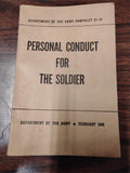 Department of the Army Pamphlet 21-41 Personal Conduct for the Soldier 1949