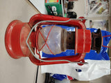 Red Oil Lantern 7.5" Hurricane Lamp Moon Light