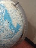 Vintage Rand McNally 12" World Portrait Globe - Raised Relief Topography