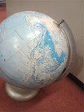 Vintage Rand McNally 12" World Portrait Globe - Raised Relief Topography