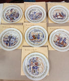 Vtg Complete 7 Lafayette Legacy Collection Limoges Plates Boxes & COAs