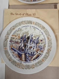 Vtg Complete 7 Lafayette Legacy Collection Limoges Plates Boxes & COAs