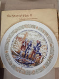Vtg Complete 7 Lafayette Legacy Collection Limoges Plates Boxes & COAs