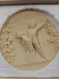 Vtg Handmade 1977 Alabaster Plate Opera Madama Butterfly Gino Ruggeri