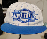 Vintage 90s Penn State Nittany Lions Impact Snapback Hat Pinstripe Circle Logo