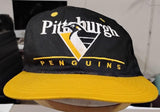Pittsburgh Penguins Snapback Hat Twins Enterprise vtg 1990s Vintage Cap