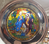 Vtg US Historical 1982 Stained Glass LOS ANGELES CATHEDRAL