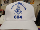 Vintage OTTO Masonic Hat Wilmington Lodge 804 Freemason Trucker Snapback White