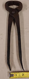 Antique Cobbler Farrier Curved Jaw Nippers Pliers Nail Puller 10 Inches
