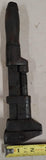 Antique Adriance 10" Monkey Wrench Stamped Wood Knife Handle Adjustable Tool