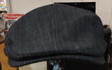 Lids Men's Flat Cap Gray Pinstripe Ivy Driving Hat RN# 115665 Vintage