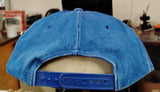VTG Dale McClymonds Inc Portersville PA Trucking Denim Snapback Hat Rope Cap 90s