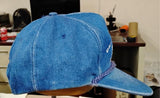 VTG Dale McClymonds Inc Portersville PA Trucking Denim Snapback Hat Rope Cap 90s