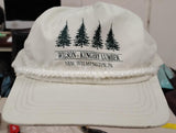 Vintage 80s Wilson-Kingery Lumber Rope Hat Snapback Sportcap Cap New Wilmington