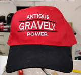 Antique Gravely Power Hat VTG Snapback Two Tone Red/Black Tractor Collector Cap