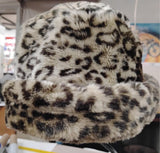 Vintage Magid Faux Fur Leopard Print Bucket Hat Cloche RN 86183 One Size