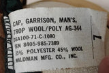 Vintage 1971 US Army Garrison Cap Vietnam Era AG-344 Trop Poly/Wool Size 7
