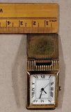 NWT Vintage Mundi Wallet & Money Clip Watch Gift Set Gold Rectangle Tank Style