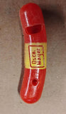 Vintage Oscar Mayer Wienermobile Weiner Hot Dog 2" Plastic Promo Whistle