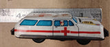 Vtg Ambulance Auto Friction Pocket Tin Toy 50's Lithograph Collectible Japan
