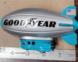 Vintage Buddy L Brute 4943D Goodyear Blimp 4.5” Silver Blue Made in Japan 1977