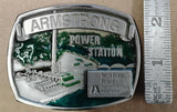 Vintage Utility Co. Belt Buckle Armstrong Power Station Pennsylvania West Penn