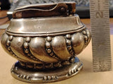 Vintage Ronson Crown Silver Plate Table Lighter Art Deco 1949-54