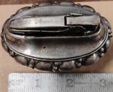 Vintage Ronson Crown Silver Plate Table Lighter Art Deco 1949-54
