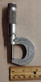 Vtg Brown & Sharpe 599-1 Slant/Line Micrometer 0-1" .0001 w/ 1967 Receipt & Box