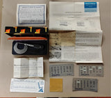 Vtg Brown & Sharpe 599-1 Slant/Line Micrometer 0-1" .0001 w/ 1967 Receipt & Box