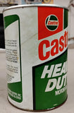 Vtg Castrol Heavy Duty Motor Oil Can 1 Quart Unopened Full 1970s 20/50