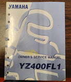 1999 Yamaha YZ450FL1 Motorcycle Factory Shop Service Owners Book Manual NOS