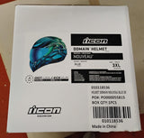 ICON Domain Nouveau Blue Motorcycle Helmet 3XL Full Face DOT ECE 22-06