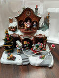 Carole Towne Santa's Workshop 2013 Christmas Village Musical Animated #0477392