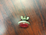 Vintage Red Glass Honeycomb Reflector Metal Back Schwinn B6 Phantom Rat Rod