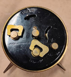 Vintage Endura Brass Alarm Clock Made in France Roman Numeral Mechanical Working