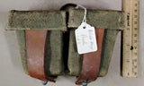 Mosin Nagant Ammo Pouch POLISH Canvas Leather m91 7.65X54R Military Army 50's