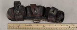 Original WW2 German Mauser K98 Leather 3-Cell Ammo Pouch - Finnish SA Marked"