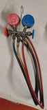 Robinair HVAC Manifold Gauge Set 2-Valve Brass R12 R22 R502 w/ Hoses USA Case