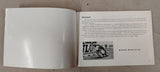 Vintage OEM Suzuki B100P 120cc Owner's Manual 120 Model B100 P Original Manual