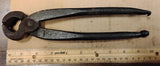 Vtg W.K.K. 11" Ball & Claw Carpenters Pincers Nippers Nail Puller Tool Germany