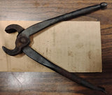 Vtg W.K.K. 11" Ball & Claw Carpenters Pincers Nippers Nail Puller Tool Germany
