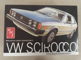 Vintage AMT VW Scirocco 1/25 Model Kit 2-in-1 Stock Road Racer Partial Build